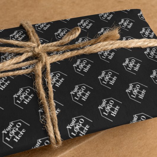 Uw Logo hier eenvoudige moderne patroon wrapping p Inpakpapier Vel
