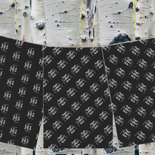 Uw Logo hier eenvoudige moderne patroon wrapping p Inpakpapier Vel