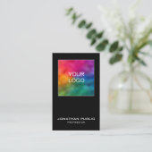 Uw Logo hier elegant modern design verticaal Visitekaartje (Staand voorkant)
