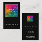Uw Logo hier elegant modern design verticaal Visitekaartje (Voorkant / Achterkant)