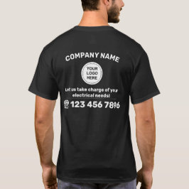 Uw logo hier Elektrische Dienst Brandend Werkkledi T-shirt