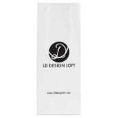 Uw Logo hier en website Corporate Wine bag Wijn Cadeautas (Achterkant)