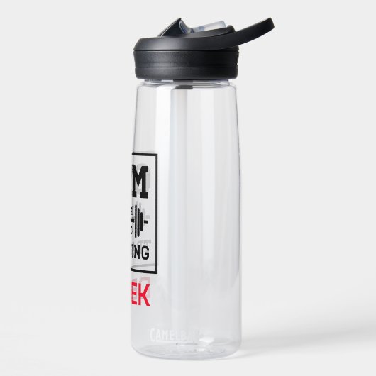 Uw Logo hier Fitness Gym Business Water Flacon Waterfles (Links)