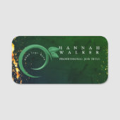 Uw logo hier, groene kleur naamplaatje (Voorkant)