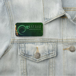 Uw logo hier, groene kleur naamplaatje