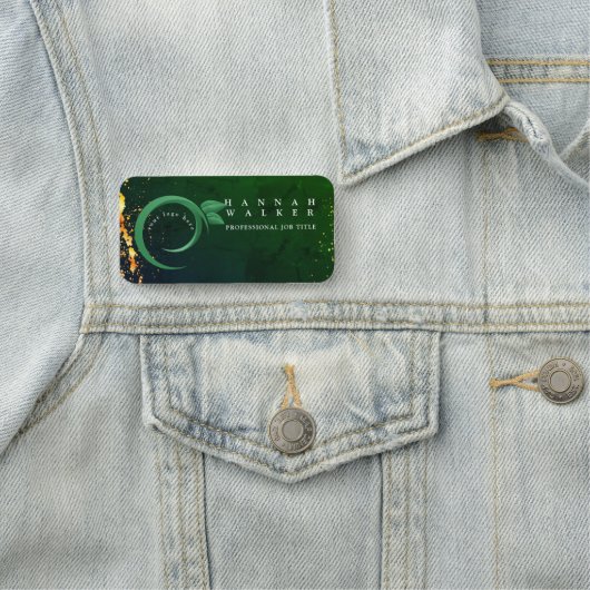 Uw logo hier, groene kleur naamplaatje (In situ)