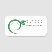 Uw logo hier, groene kleur naamplaatje (Voorkant)