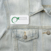 Uw logo hier, groene kleur naamplaatje (In situ)