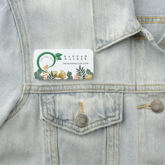 Uw logo hier, groene kleur naamplaatje (In situ)