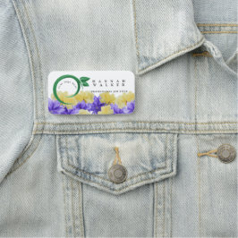 Uw logo hier, groene kleur weidebloemen naamplaatje