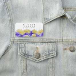 Uw logo hier, groene kleur weidebloemen naamplaatje