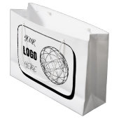 Uw Logo Hier Groot Cadeauzakje (Voorkant Gekanteld)