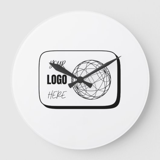 Uw Logo Hier Grote Klok (Voorkant)