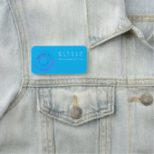 Uw logo hier, holografische kleur naamplaatje (In situ)