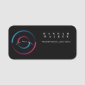 Uw logo hier, holografische kleur naamplaatje (Voorkant)