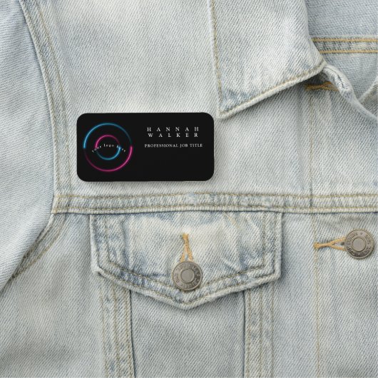 Uw logo hier, holografische kleur naamplaatje (In situ)