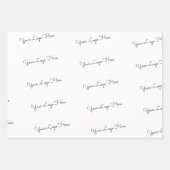 Uw Logo hier Inpakpapier Vel (Voorkant 2)