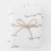 Uw Logo hier Inpakpapier Vel (In situ)