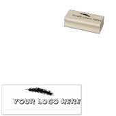 Uw Logo hier Kerstkrans Rubber Stamp Rubberstempel (Gestempeld)