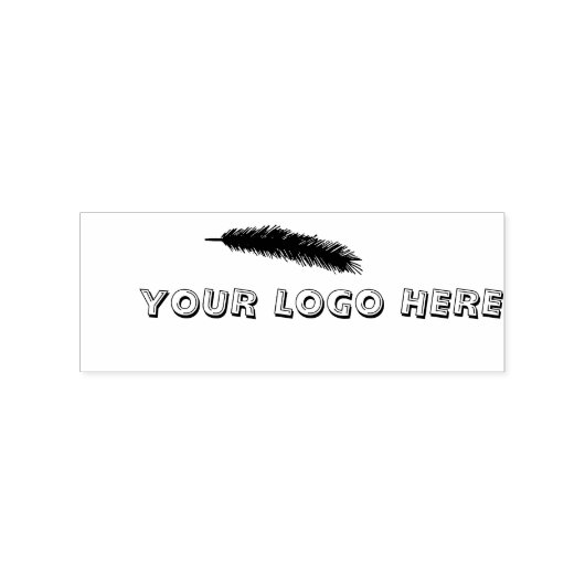 Uw Logo hier Kerstkrans Rubber Stamp Rubberstempel (Afrduk)