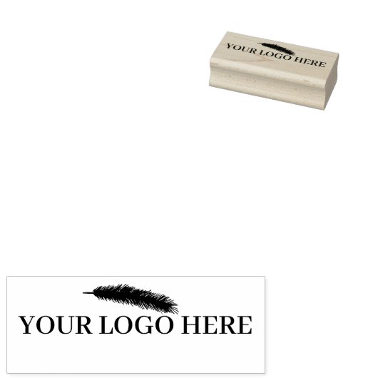 Uw Logo hier Kerstkrans Rubber Stamp Rubberstempel (Gestempeld)