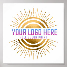 Uw Logo hier Kleur Kantoor Business Poster