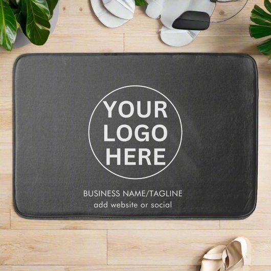 Uw Logo hier l Clean Grey Branded Business Hotel Badmat