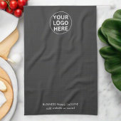 Uw Logo hier l Clean Grey Branded Business Theedoek