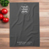 Uw Logo hier l Clean Grey Branded Business Theedoek