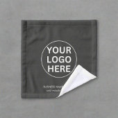 Uw Logo hier l Clean Grey Branded Business Washandje