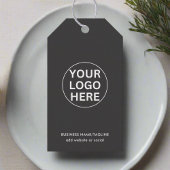 Uw Logo hier l Zakelijk merk Grey Cadeaulabel