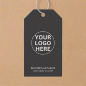 Uw Logo hier l Zakelijk merk Grey Cadeaulabel