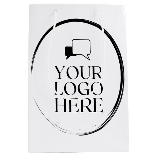 Uw Logo Hier Medium Cadeauzakje (Voorkant)