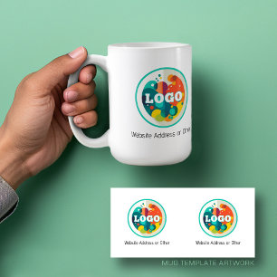 Uw Logo hier met duidelijke tekst hieronder Koffiemok