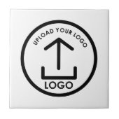 Uw Logo hier minimalistische professionele merk Tegeltje (Voorkant)