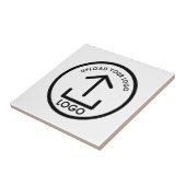 Uw Logo hier minimalistische professionele merk Tegeltje (Zijkant)