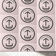 Uw Logo hier minimalistische professionele roze