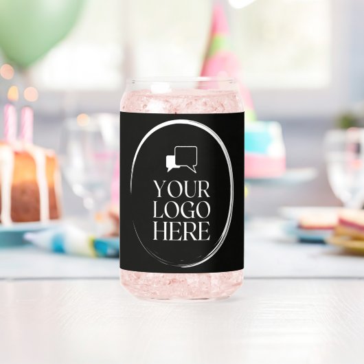 Uw Logo Hier Modern Blikvorm Glas (Insitu (Verjaardag))