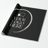 Uw Logo Hier Modern Cadeaupapier (Uitgerold)