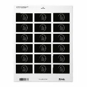 Uw Logo Hier Modern Etiket (Full Sheet)