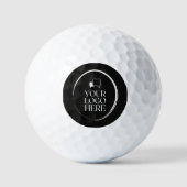 Uw Logo Hier Modern Golfballen (Voorkant)