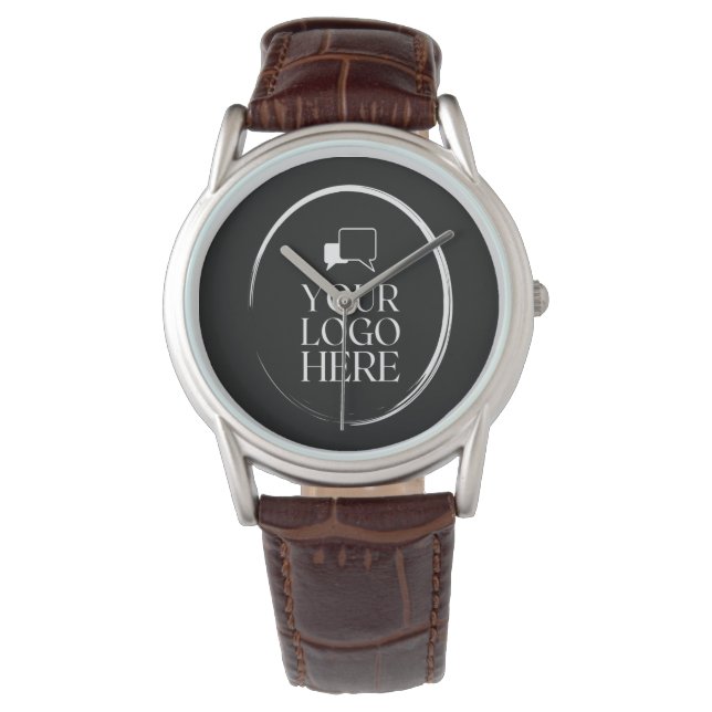 Uw Logo Hier Modern Horloge (Voorkant)