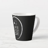 Uw Logo Hier Modern Latte Mok (Rechterhoek)