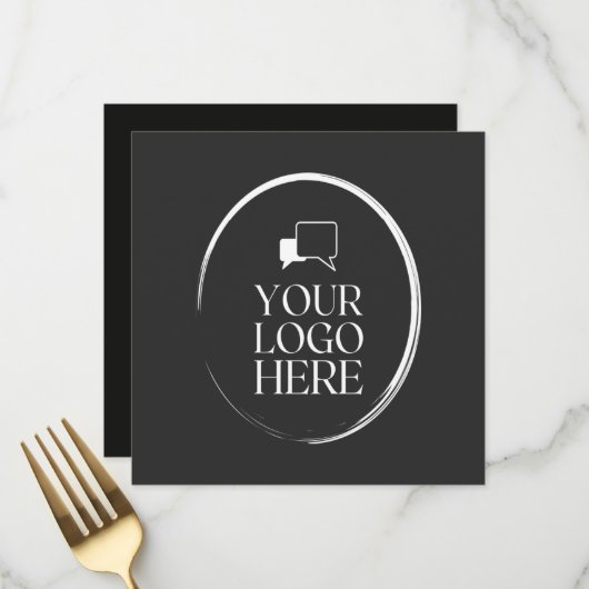 Uw Logo Hier Modern Menu (Voorkant / Achterkant in situ)
