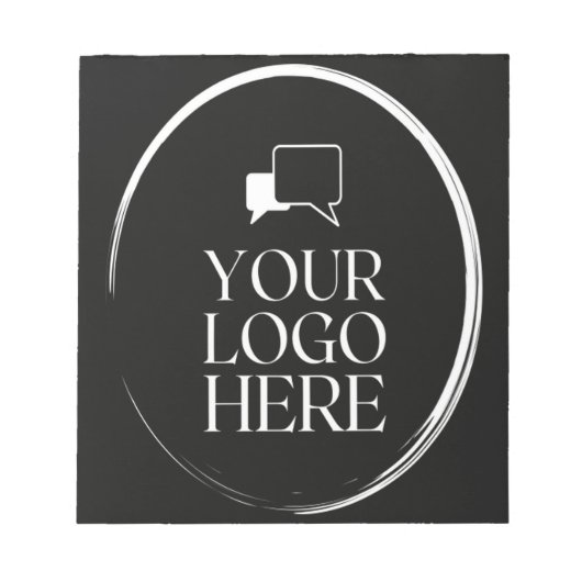 Uw Logo Hier Modern Notitieblok (Voorkant)