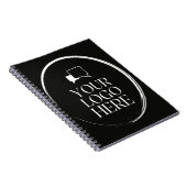 Uw Logo Hier Modern Notitieboek (Rechterzijde)