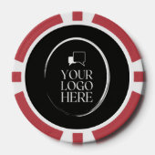 Uw Logo Hier Modern Poker Chips (Voorkant)