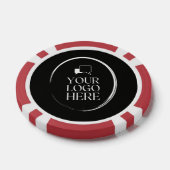 Uw Logo Hier Modern Poker Chips (Enkel)