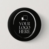 Uw Logo Hier Modern  Ronde Button 5,7 Cm (Voorkant)