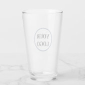 Uw Logo Hier Modern Schattige Grappig Gepersonalis Glas (Achterkant)